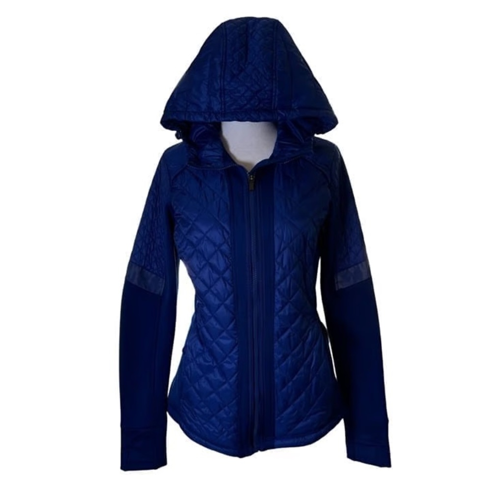 Athleta Women's Quilted Navy Puffer Jacket